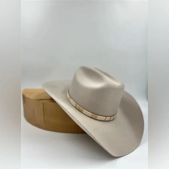 ABCO Off White Rancher Cowboy Hat - Picture 11 of 13